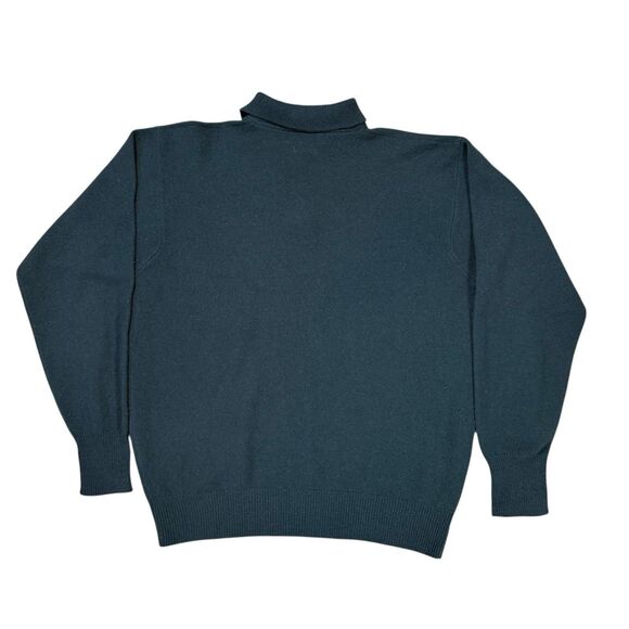 LOT OF 2 Vtg Polo Ralph Lauren 100% Lambswool Sweater Sz Large Green & Black 90s - Picture 7 of 13